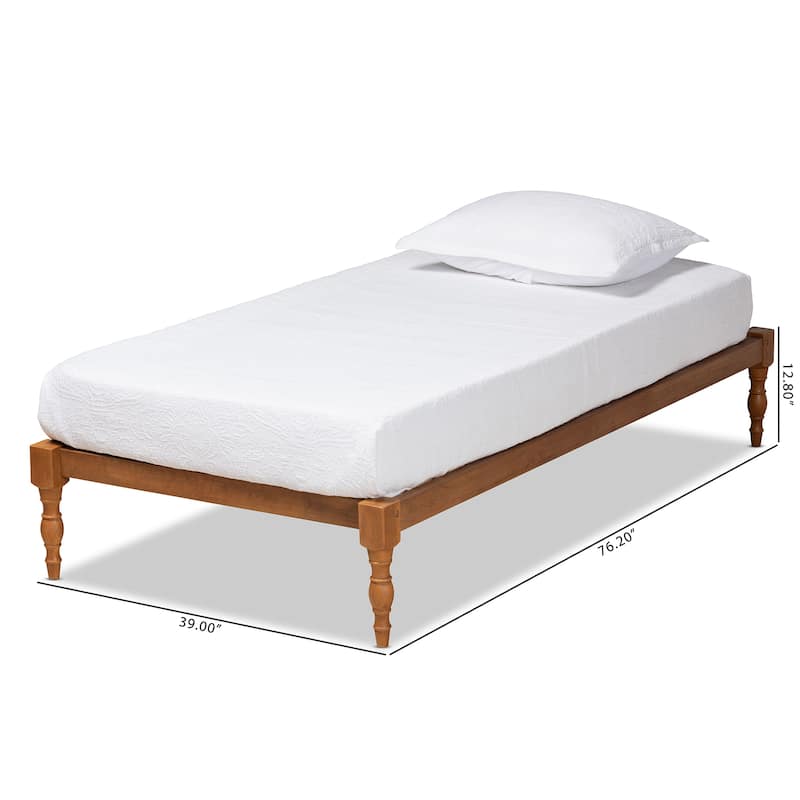 Iseline Modern and Contemporary Twin Size Platform Bed Frame