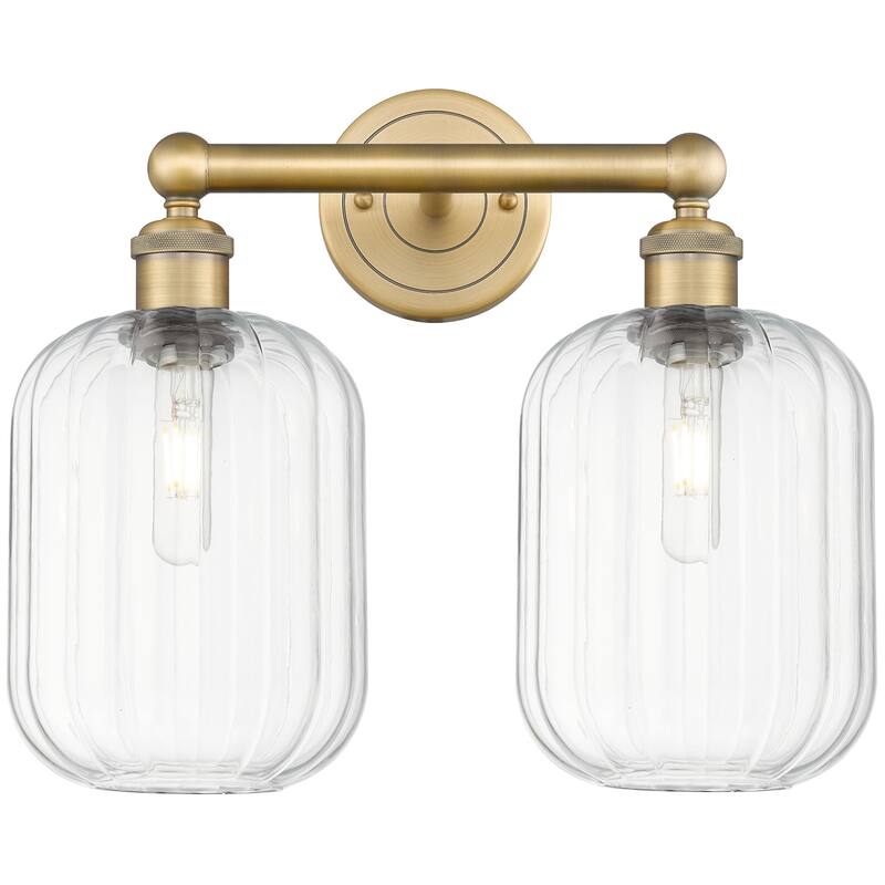 Innovations Lighting 616-2W-14-16 Preston Vanity Preston 2 Light 16" - Brushed Brass / Clear
