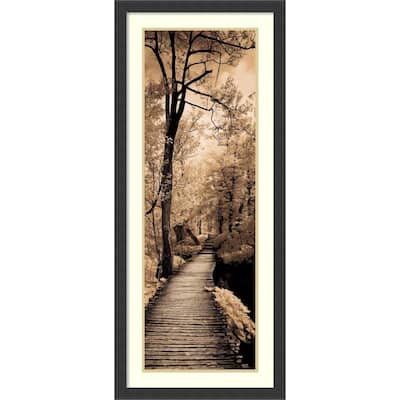 Framed Art Print 'A Quiet Stroll I' by Ily Szilagyi 18 x 42-inch