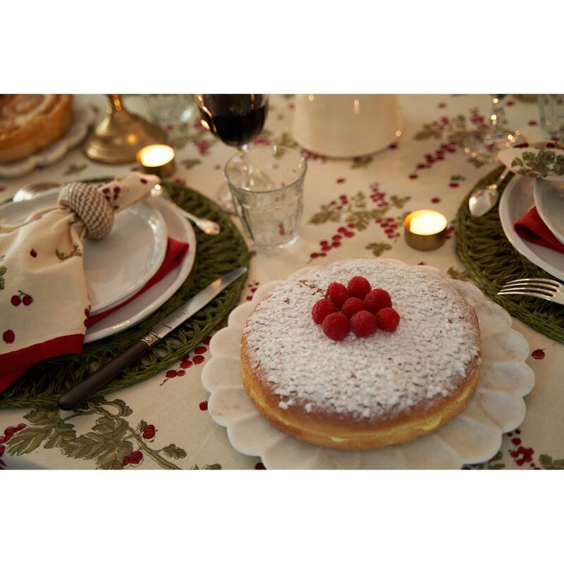 Gooseberry Red/ Green 19x19-inch Cotton Napkins (Set of 6)