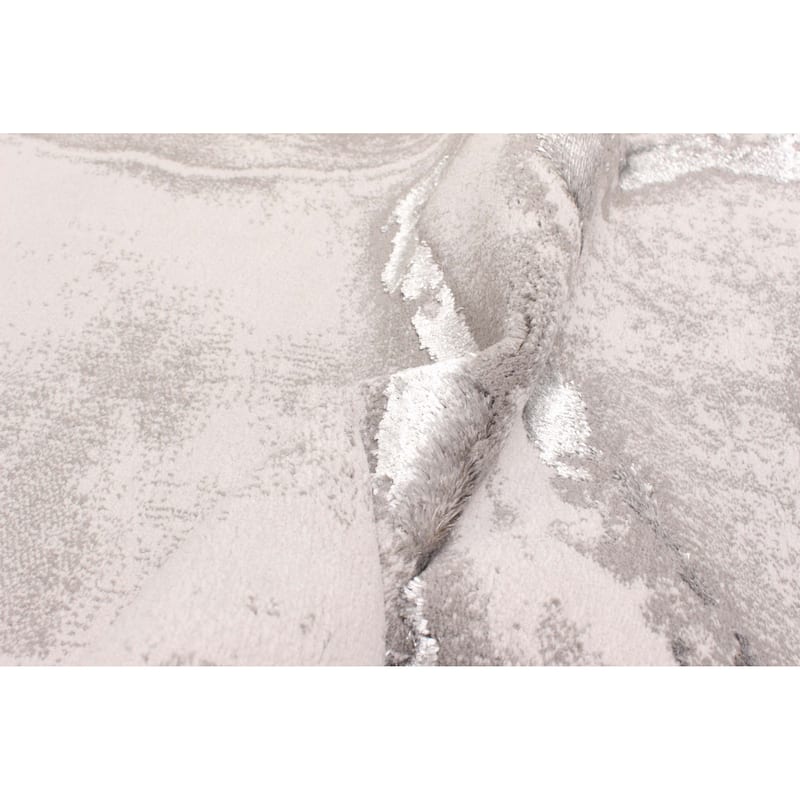 ECARPETGALLERY Machine Made Dove Grey Area Rug