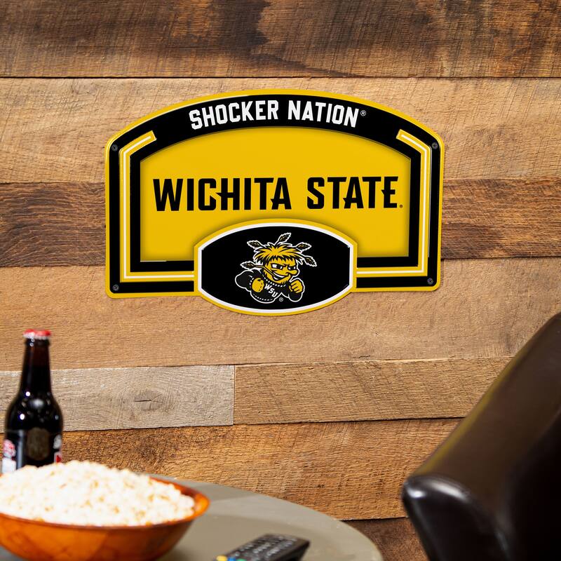 Wichita State University Embossed Steel Wall Sign, 11" x 17"