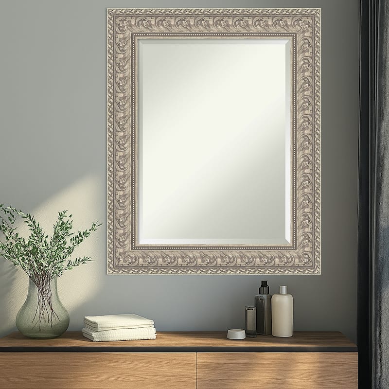 Sydney Silver Beveled Framed Wall Mirror