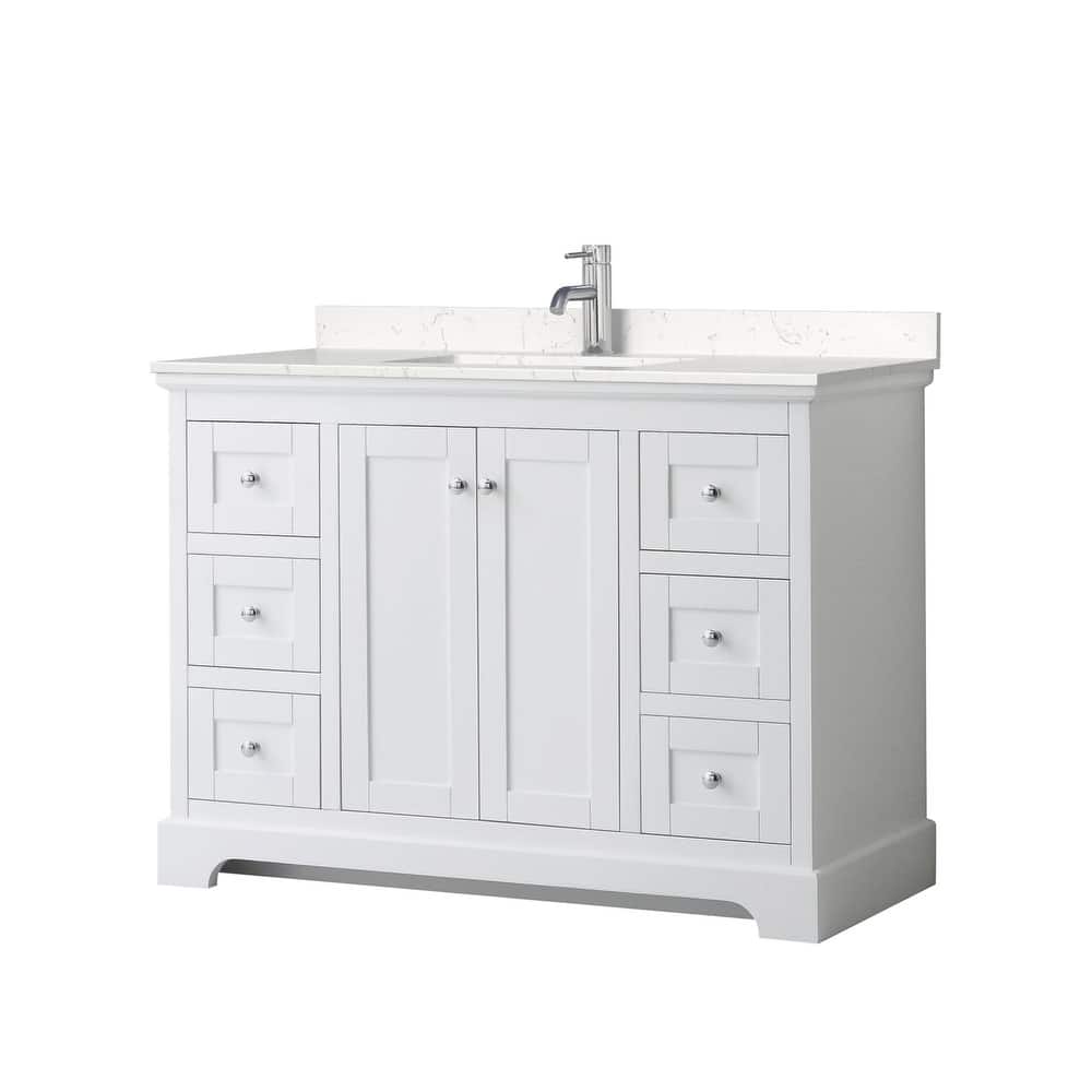 Wyndham Collection Avery 48" Free Standing Single Basin Vanity Set