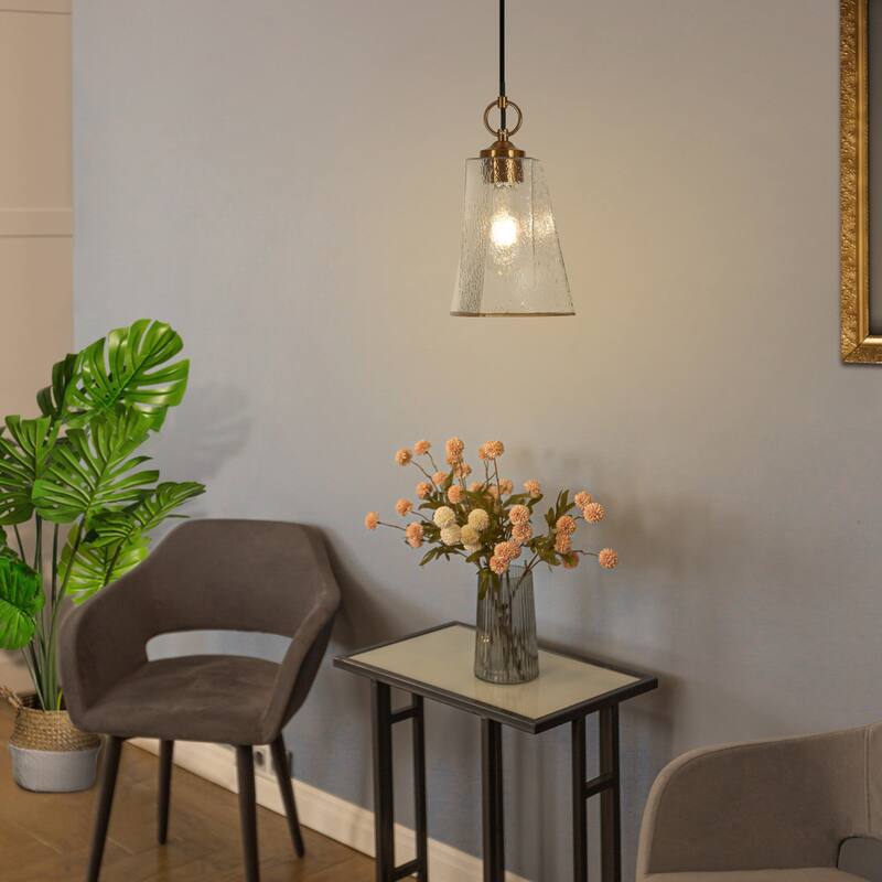 Modern 1Light Gold Pendant Kitchen Island Bedroom Lighting with