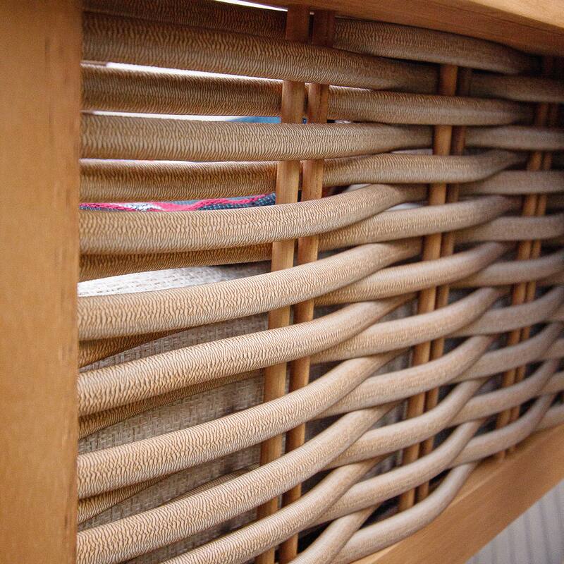 Cambridge Casual Camden Teak Outdoor Rocking Chair with Cushion