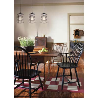 Westinghouse Lighting One-Light Indoor Mini Pendant, Oil Rubbed Bronze Finish with Metal Cage Shade - 1-Light