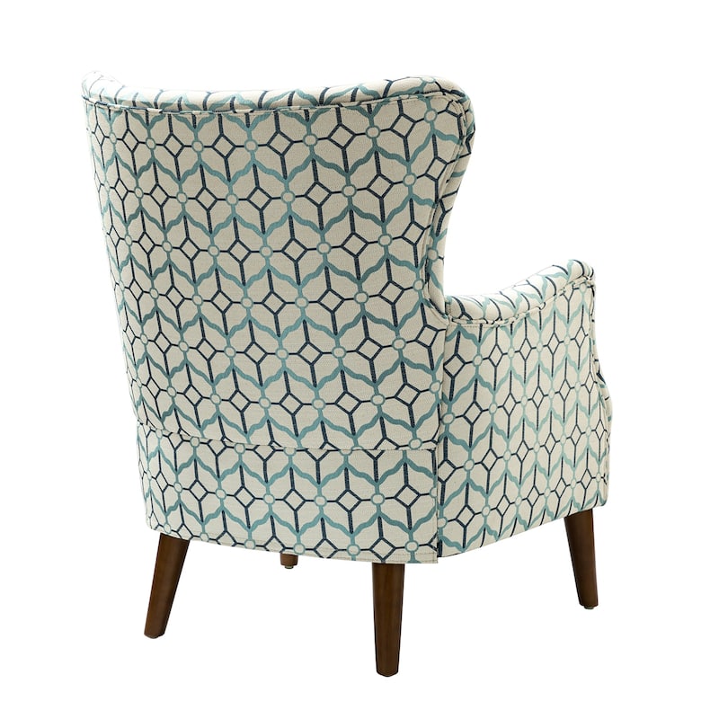 Nikolaus Armchair with Floral Fabric Pattern Set of 2 by HULALA HOME