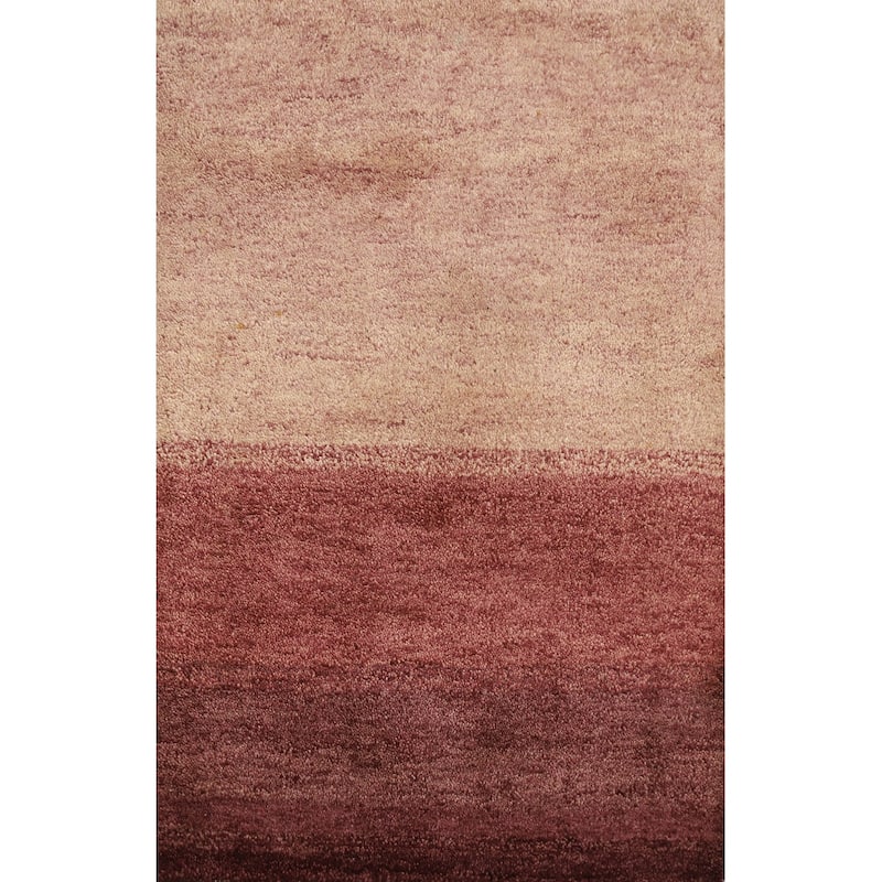Hand Knotted Oriental 100% Wool Carpet Modern Modern Multi-Colored Gabbeh Area Rug - 2' 11'' X 2' 1''
