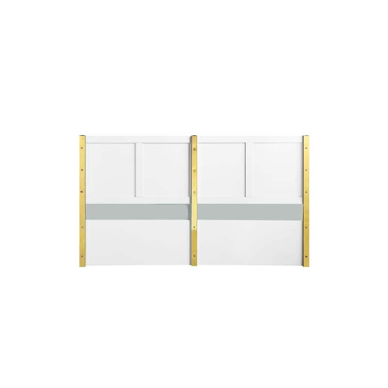 Queen Size Bed - Baroque Style Platform Bed Frame - Modern Bedroom Furniture