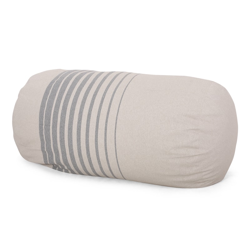 Hudgeons Indoor Striped Bean Bag by Christopher Knight Home