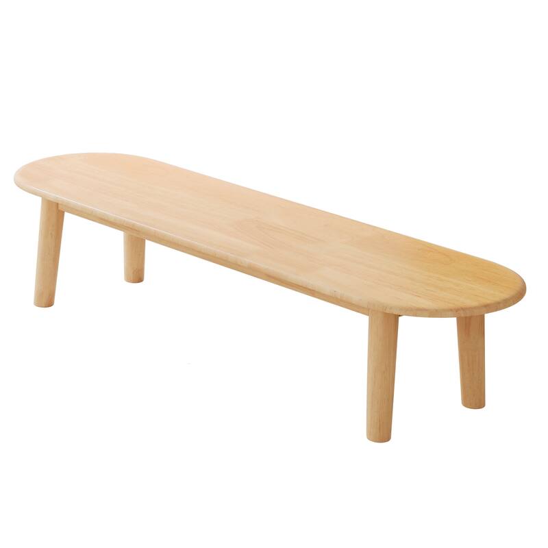 Upholstered Dining Bench, Solid Wood Entryway Bench, Fabric End of Bed Bench