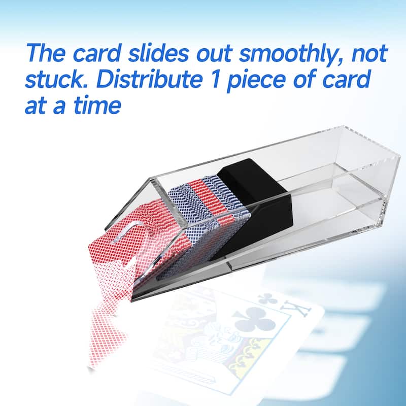 GSE™ 6-Deck Blackjack Dealing Shoe, Casino Grade Acrylic Dealer Shoe