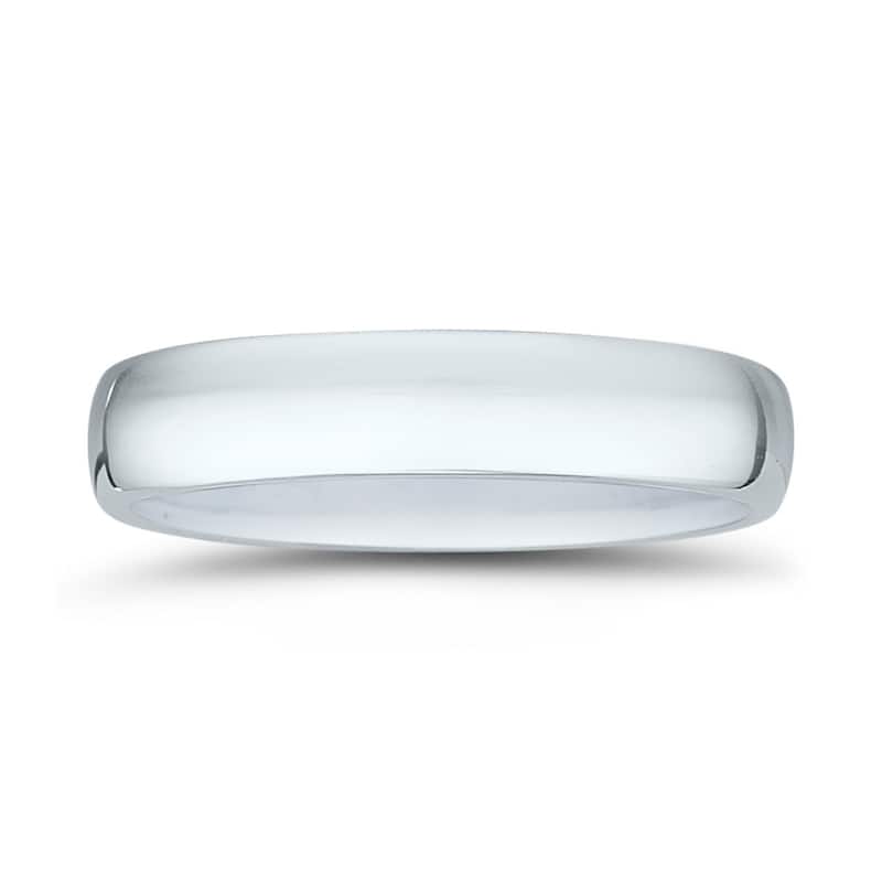 4mm Domed Comfort Fit Wedding Band in 950 Platinum