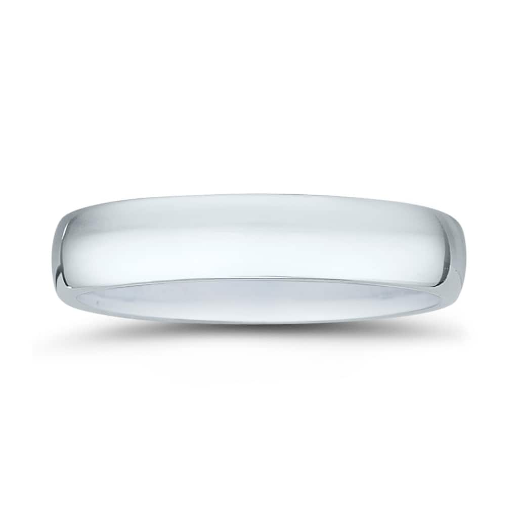 4mm Domed Comfort Fit Wedding Band in 950 Platinum