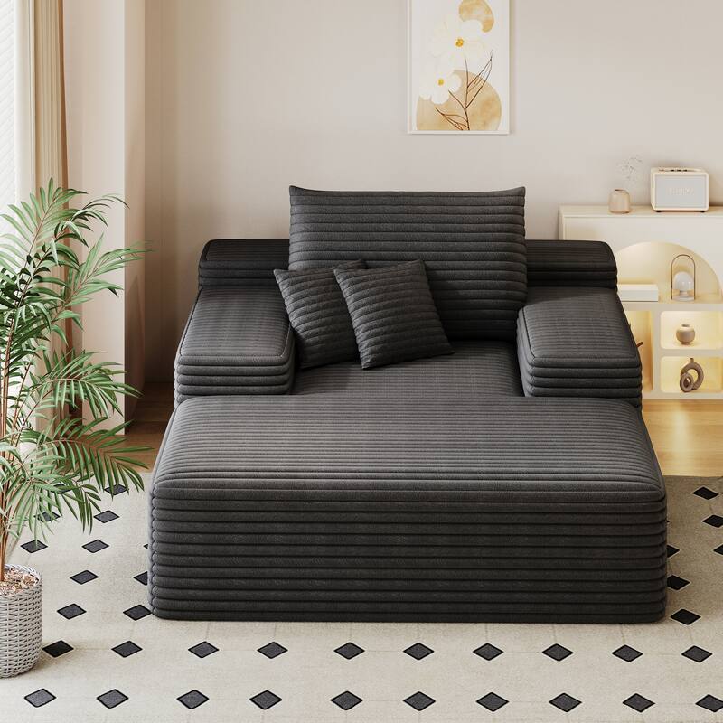 Nebula Oversized Upholstered Sofa Bed, Upholstered Sleeper Cloud Sofas Couches for Cozy Reading and Relaxation