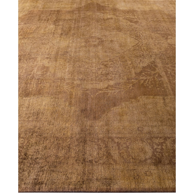 Overdyed One-of-a-Kind Hand-Knotted Area Rug - Gold - 8' 3" x 10' 3"