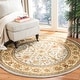 preview thumbnail 57 of 95, SAFAVIEH Lyndhurst Ambrogina Traditional Area Rug 5'3" x 5'3" Round - Grey/Beige
