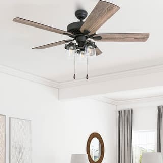 52" Prominence Home Briarcrest Bronze Farmhouse LED Ceiling Fan with Light, Remote Control