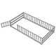 preview thumbnail 10 of 60, Costway Twin Size Floor Bed with Door & Fence with Safety Guardrails & Grey