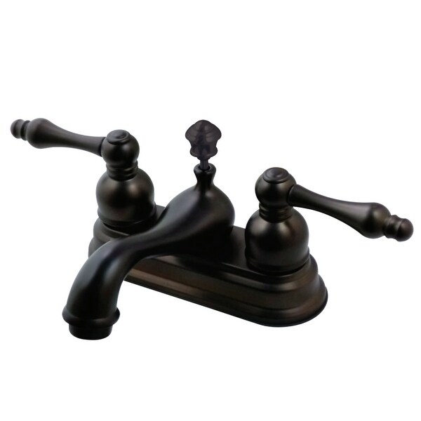 Kingston Brass FSY360.ACL American Classic 1.2 GPM Centerset Bathroom Faucet with Pop-Up Drain Assembly and Metal Handles