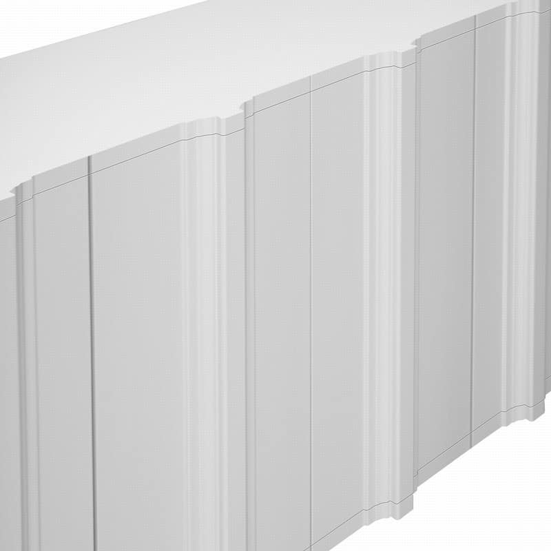 59.7" Modern 4-Door Sideboard with Luxurious Pine Veneer Finish