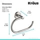 preview thumbnail 25 of 62, KRAUS Indy Single Handle 1-Hole Vessel Bathroom Faucet