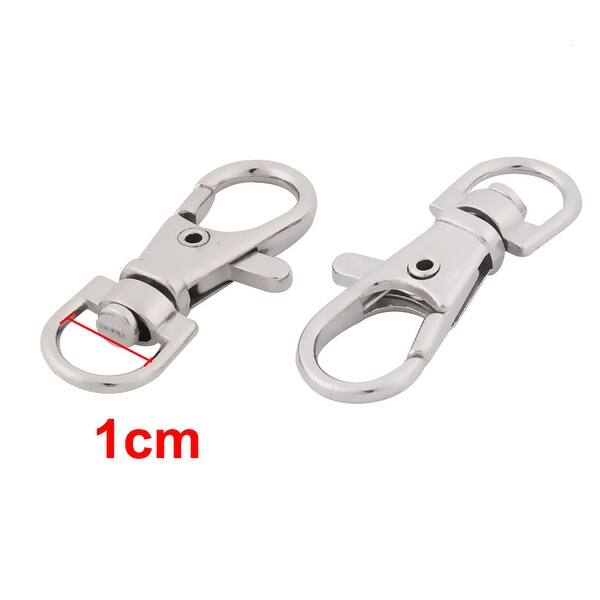 5/10Pcs Swivel Clasps Lanyard Snap Hooks with Key Rings Key Chain Clip Hook Lobster  Claw