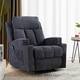 Massage Recliner Chair with Heat and Vibration Manual Sofa