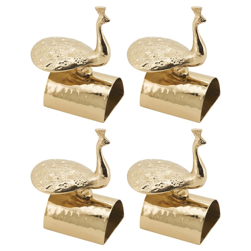Peacock Napkin Ring (Set of 4)