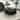 Black Metal Open Grid Frame 1 Shelf Geometric Living Room Coffee Table with Gold Legs