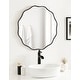 preview thumbnail 15 of 55, Kate and Laurel Viona Round Scalloped Mirror