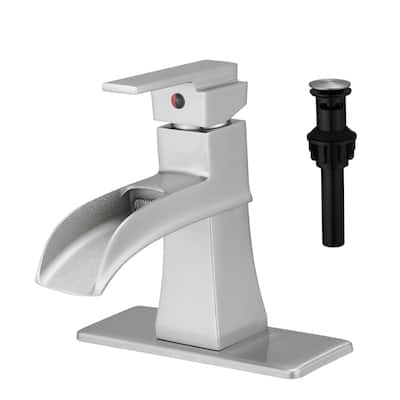 Topcraft Single Handle Waterfall Bathroom Faucet with Baseplate