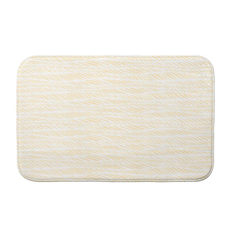 Rolling Waves Bath Mat - 21 x 34 - Yellow