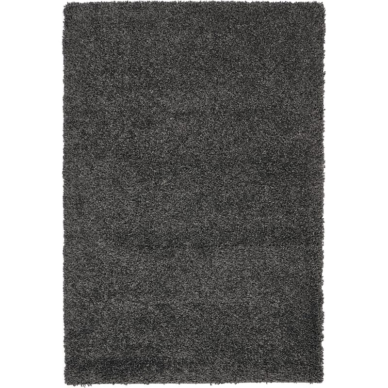 Nourison Malibu Shag Modern Plush Solid Area Rug