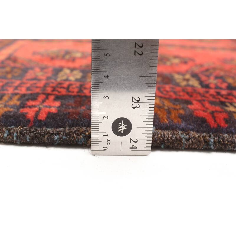 ECARPETGALLERY Hand-knotted Teimani Red Wool Rug - 2'10 x 5'1