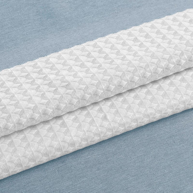 Madison Park Spa Waffle Shower Curtain with 3M Treatment