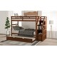 preview thumbnail 29 of 49, Twin over Twin Wooden Bunk Bed with Twin Trundle & 3 Storage Stairs - Space-Saving Design