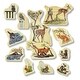 preview thumbnail 3 of 6, Yellow Door Woodland Animal Families Wooden Characters - Multi