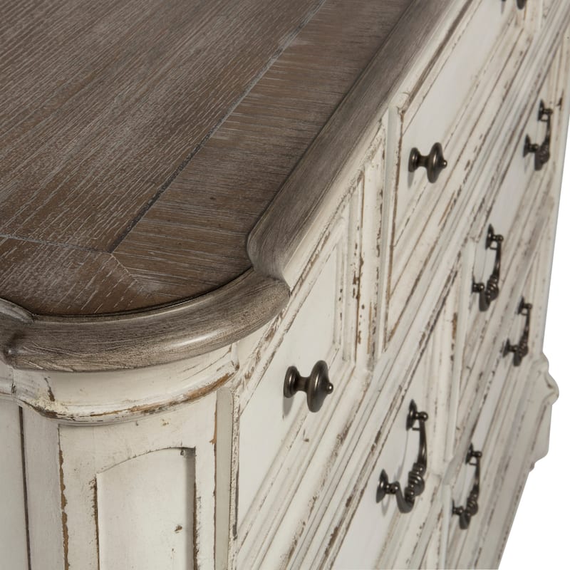 Magnolia Manor Oak Dresser & Mirror Bedroom Set- 2 Finish Options