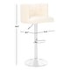 preview thumbnail 30 of 28, SAFAVIEH Couture Zayna Adjustable Barstool. - 21.3"x22.1"x44.1"