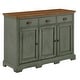 preview thumbnail 12 of 56, Eleanor Wood Cabinet Buffet Server by iNSPIRE Q Classic Antique Sage Green