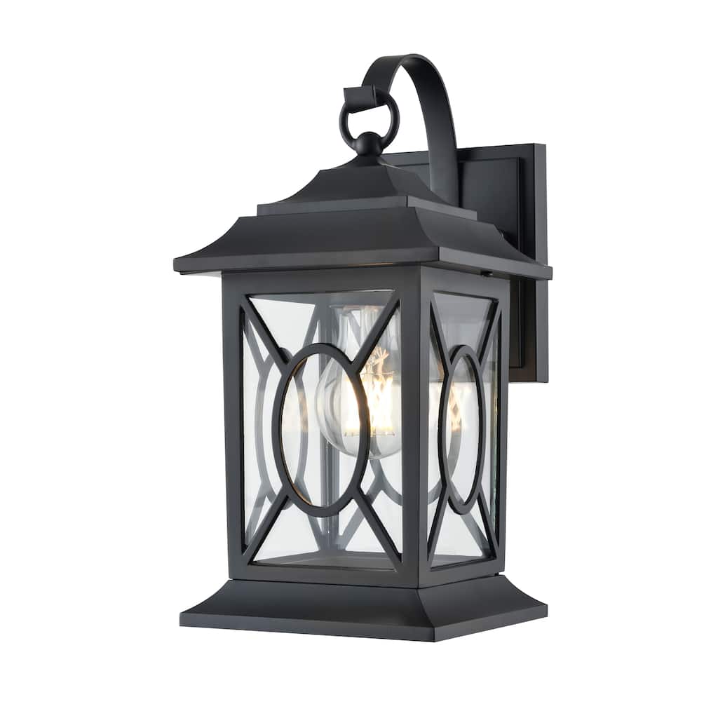 Allbert Outdoor Wall Sconce Powder Coated Black - Powder Coated Black