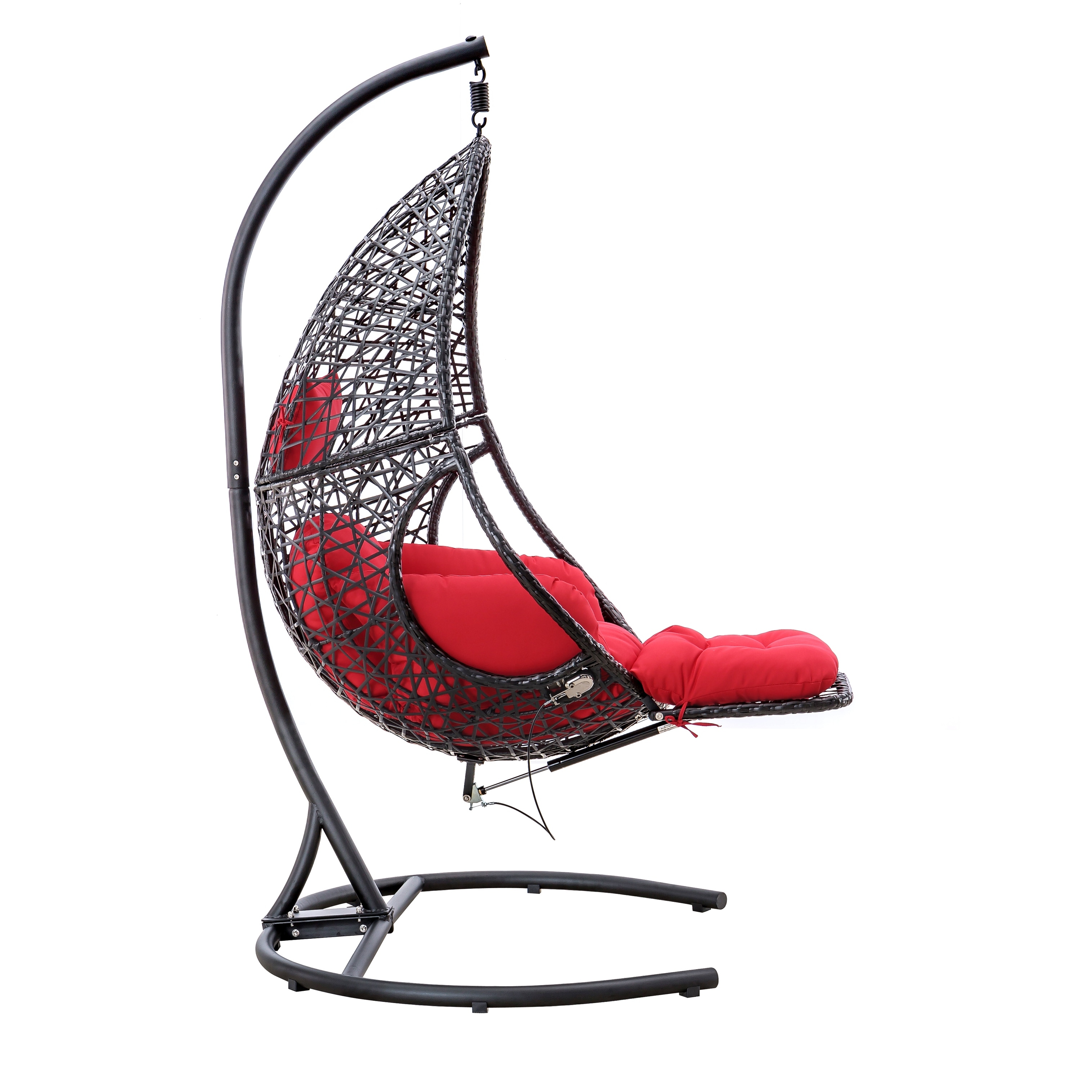 Egg chair with footrest deals