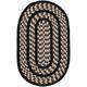 SAFAVIEH Handmade Braided Levina Country Rug - 3' x 5' Oval - Ivory/Black