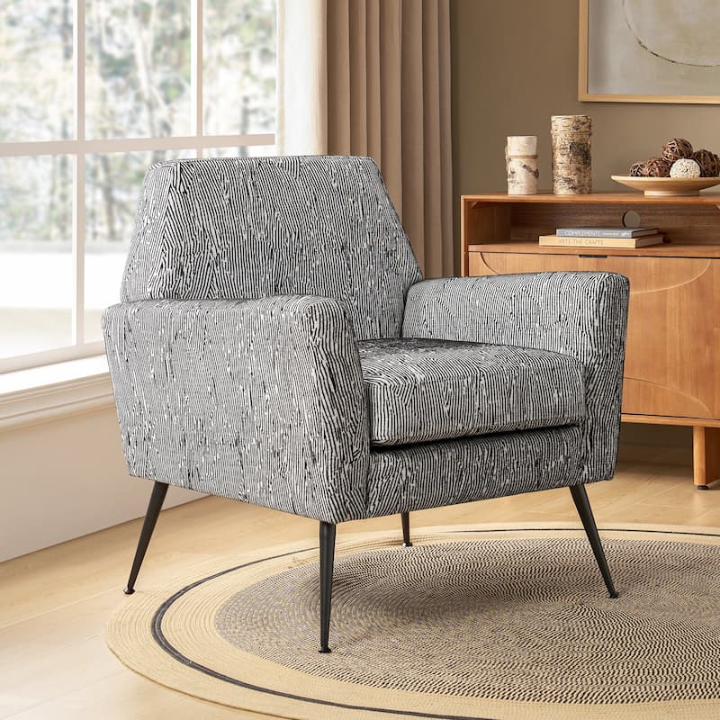 Silas Modern Armchair with Metal Legs by HULALA HOME