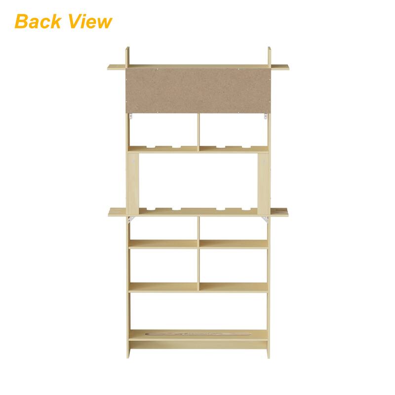 Tool Storage Cabinet 6 Layer Tool Storage Rack with Circular Saw Slot