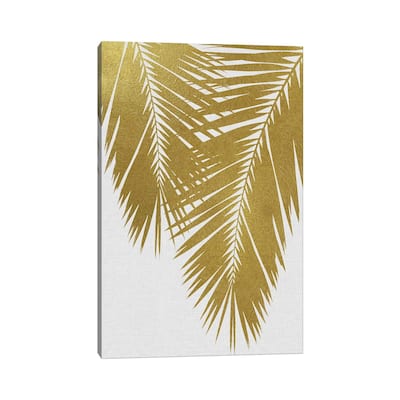 iCanvas "Palm Leaf II Gold" by Orara Studio Canvas Print