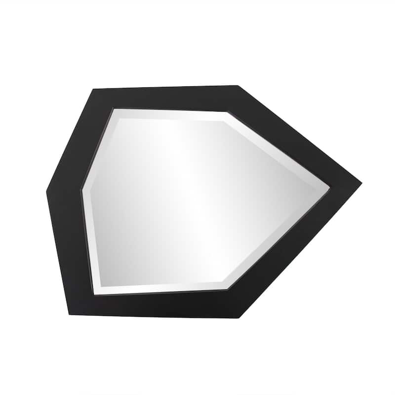 Allan Andrews Contemporary Asymmetrical Abstract Framed Wall Mirror