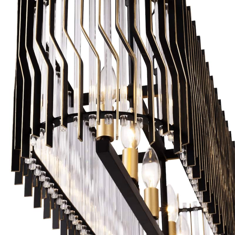 Park Row 5-Light 36" Long Kitchen Island Pendant - N/A